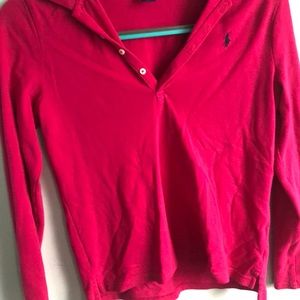 Long sleeve Magenta Ralph Lauren Polo